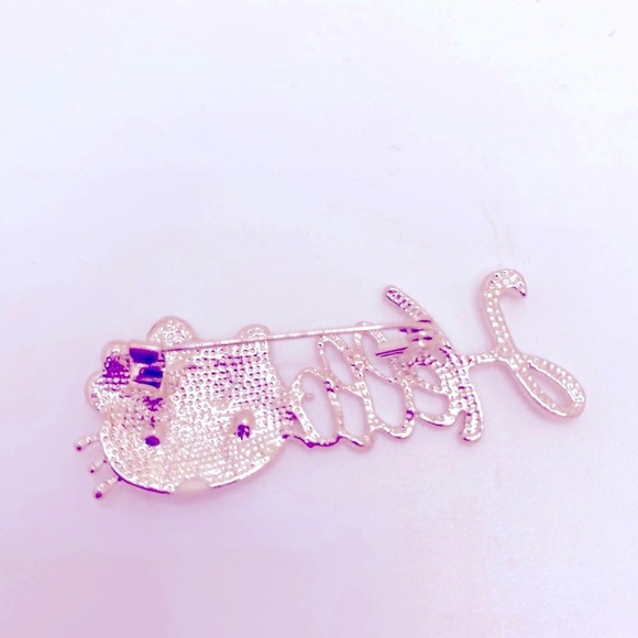 Hello Kitty pin brooch rhinestones Very Br… - Picture 5 of 12